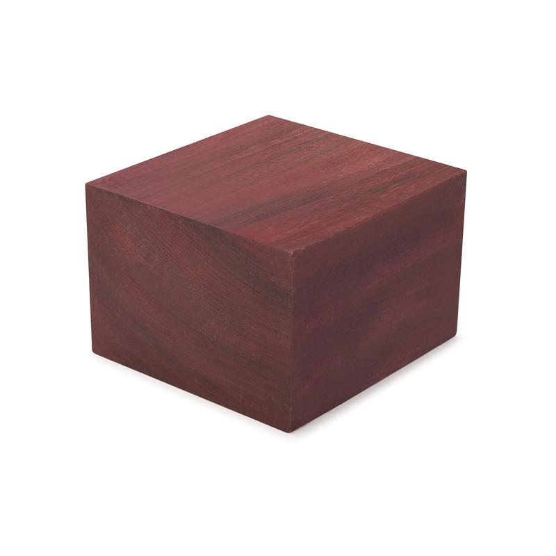 Purpleheart Wood Turning Stock - Thickness:4" - Width:6" - Length:6"